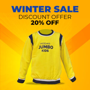 Podar Jumbo Kids- Yellow Sweatshirt - NEW