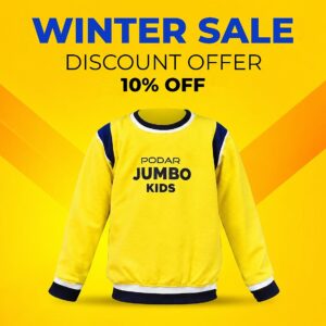 Podar Jumbo Kids- Yellow Sweatshirt - NEW